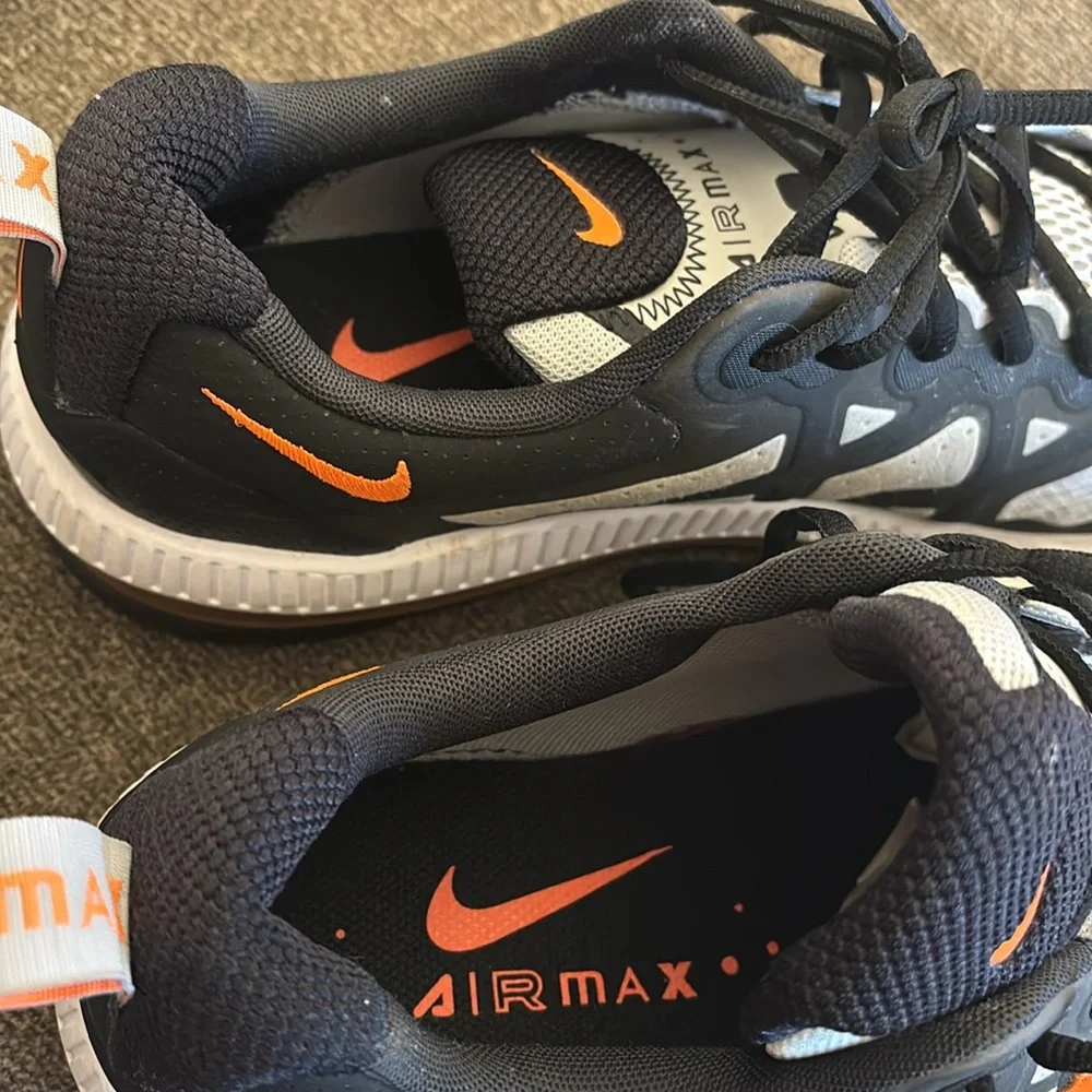 Nike Air Max Genome Gray & Black Bright Mango CW1648-004 Airmax Running Sneakers